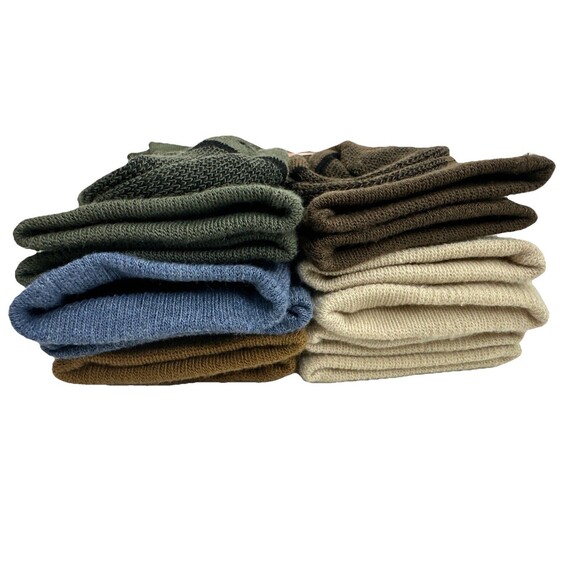 Merrel Men’sCrew Socks M/L Cushioned Shoe Size 9-12 Brown Beige Green 6 Pack NEW - Picture 5 of 7